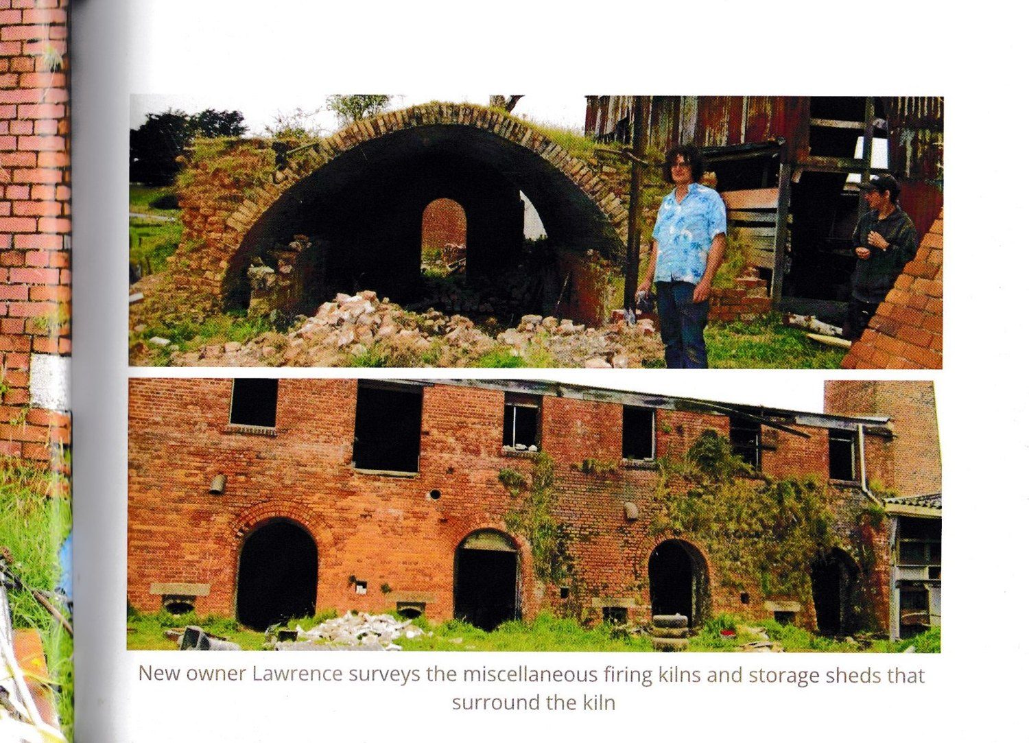 Kilns, remnants, and fire damage